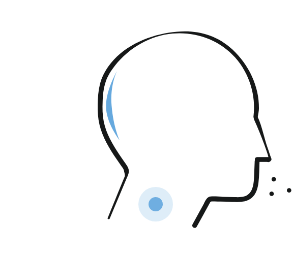 Icon showing coughing.